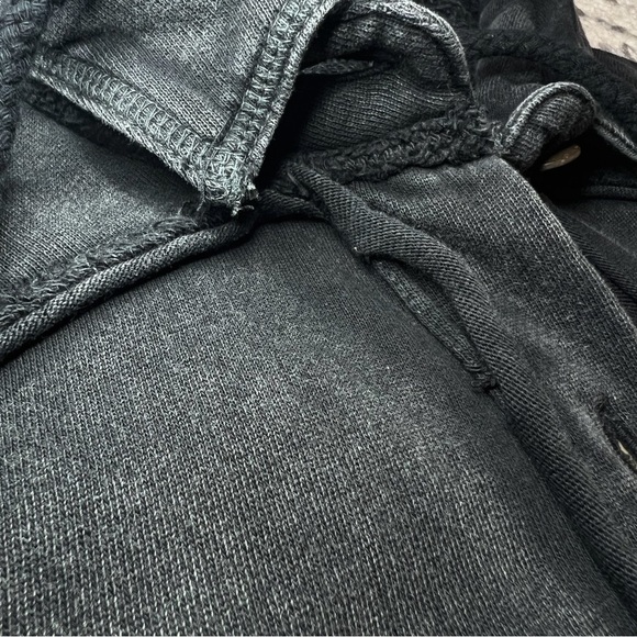 Free People We the Free Open Knit Hooded Buttoned Sweatshirt Jacket - Large - Picture 15 of 15